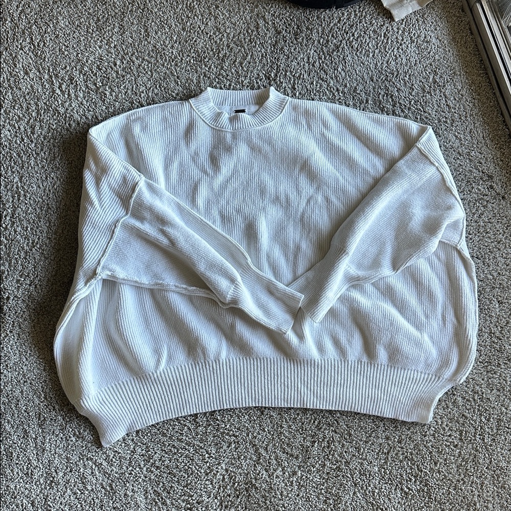 Free People white Sweater